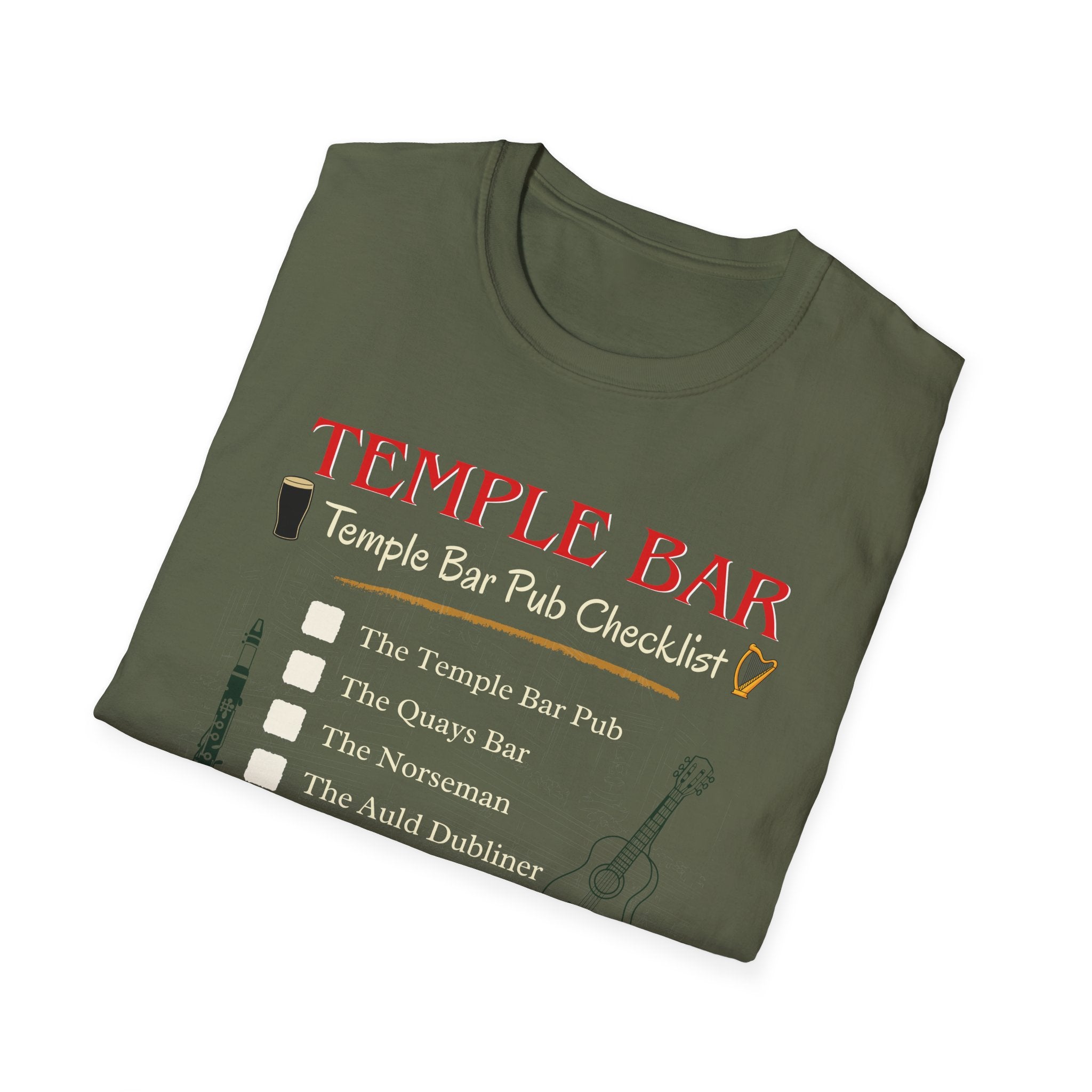 Pubs Of Temple Bar Checklist T-Shirt