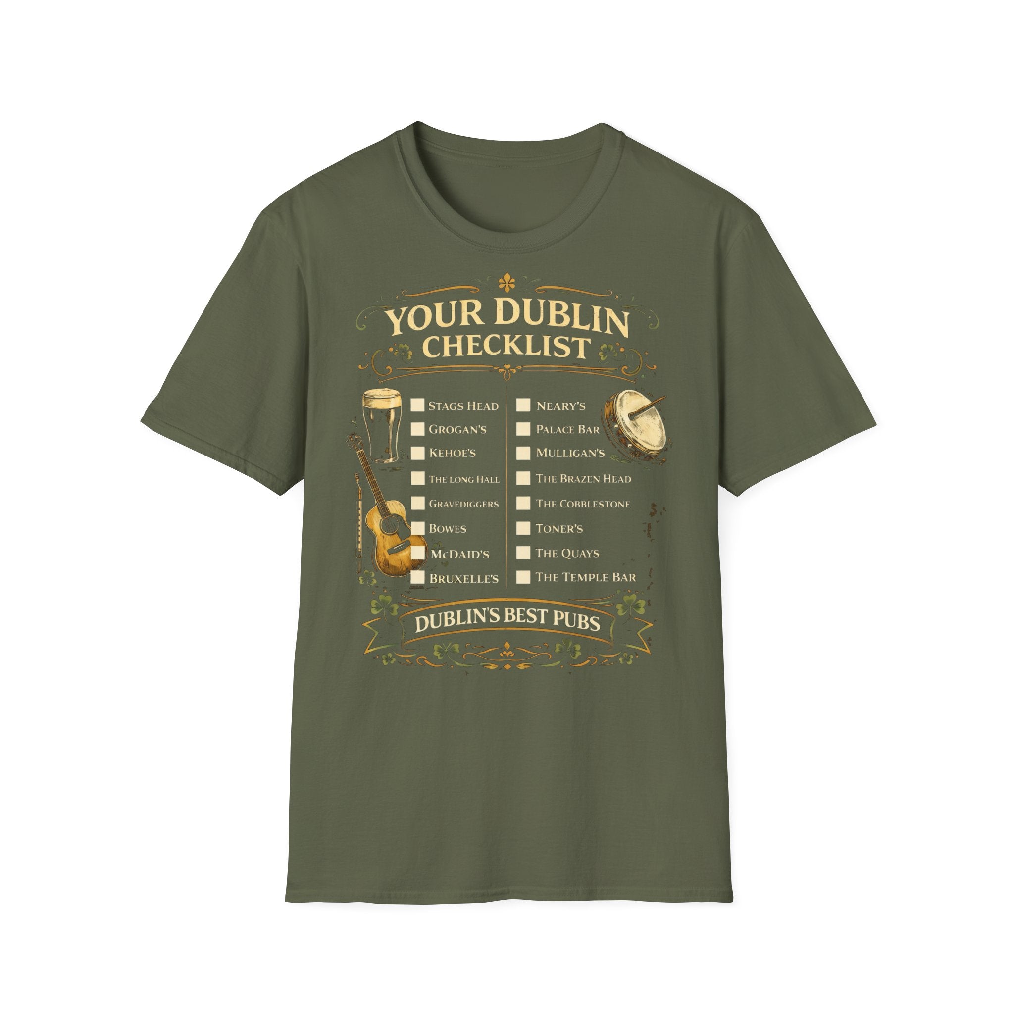 Your Dublin Pub Checklist T-Shirt — EU