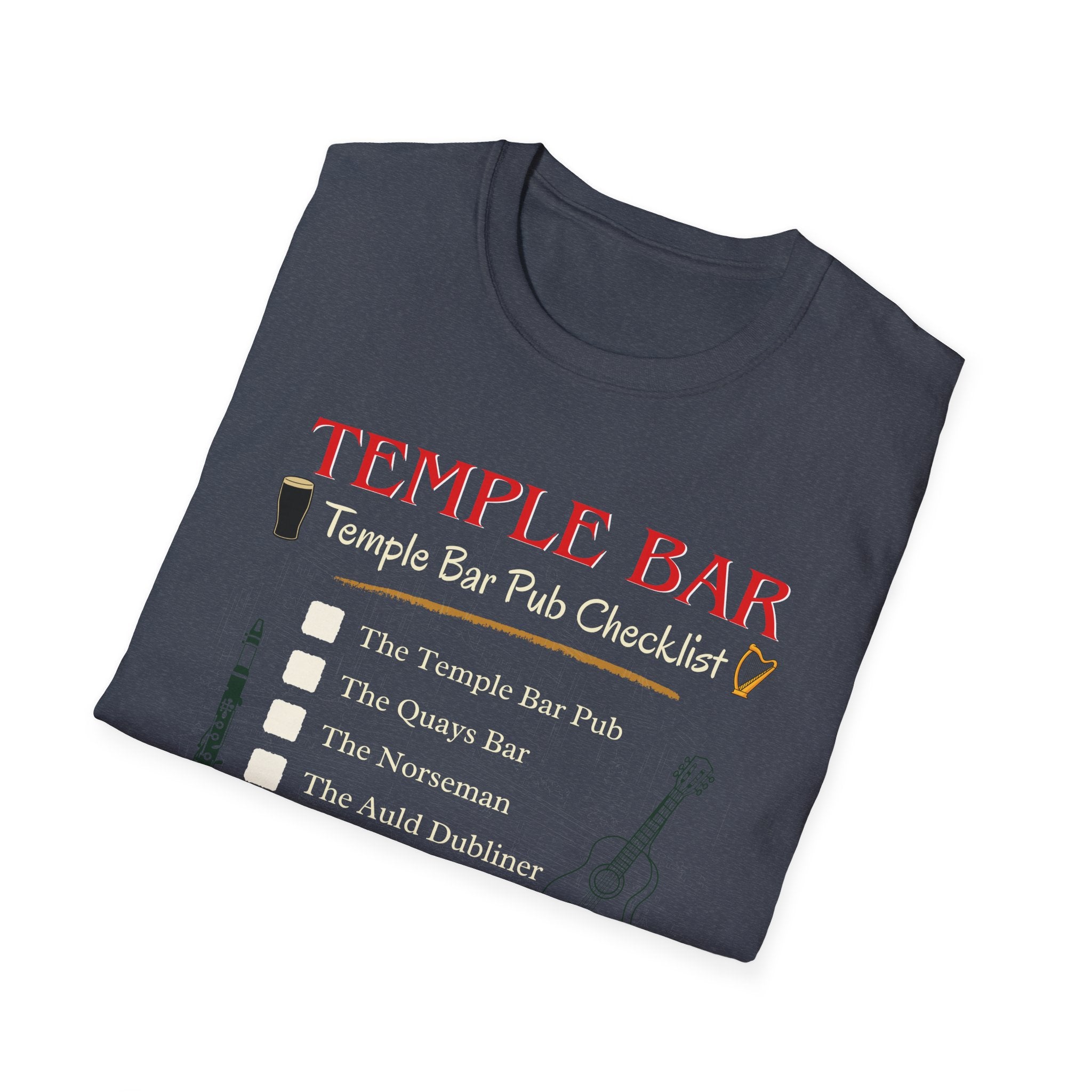 Pubs Of Temple Bar Checklist T-Shirt