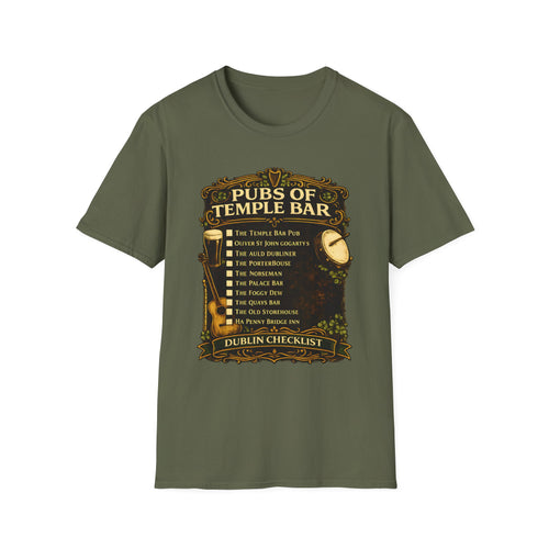 Pubs Of Temple Bar Checklist T-Shirt