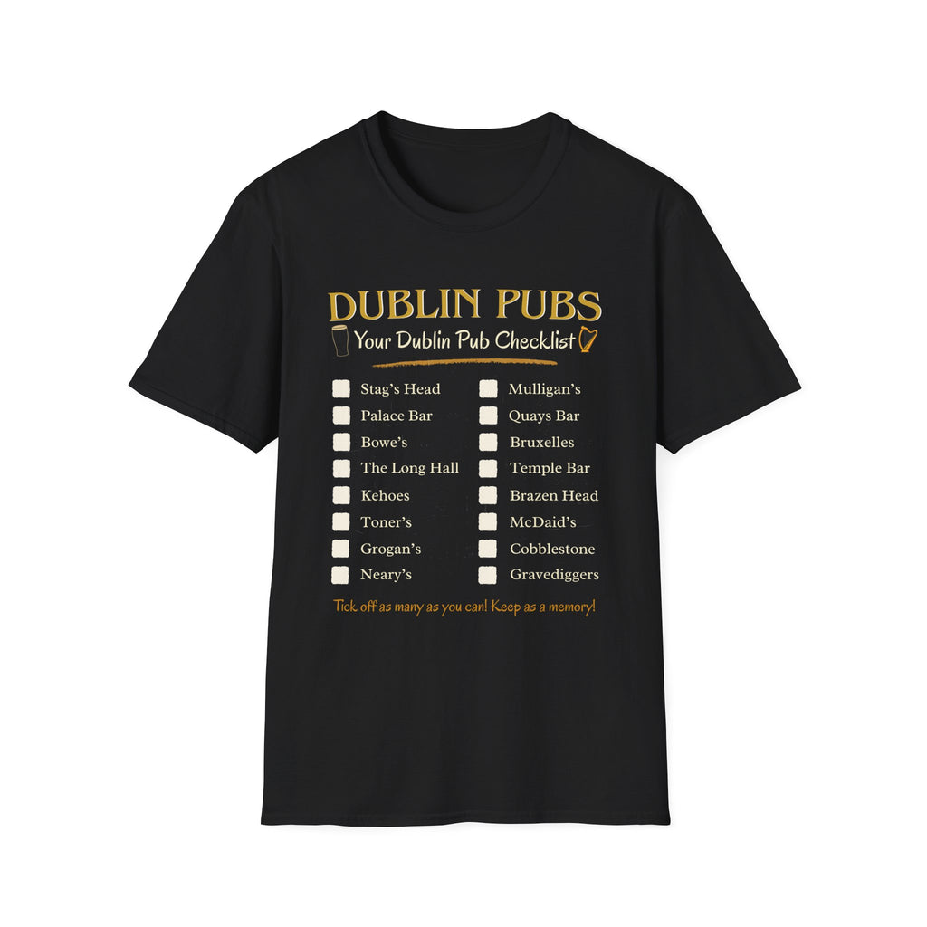Dublin Pub Checklist T-Shirt